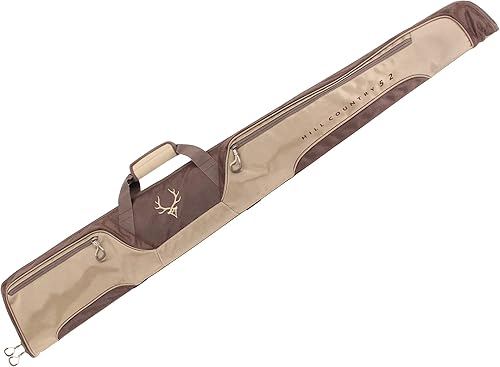 Evolution Outdoor Hill Country II Rifle Case or Shotgun Case, 1680D, Rifle Case fits Scoped Rifles, Hunting Gun Case, Fleece Lining