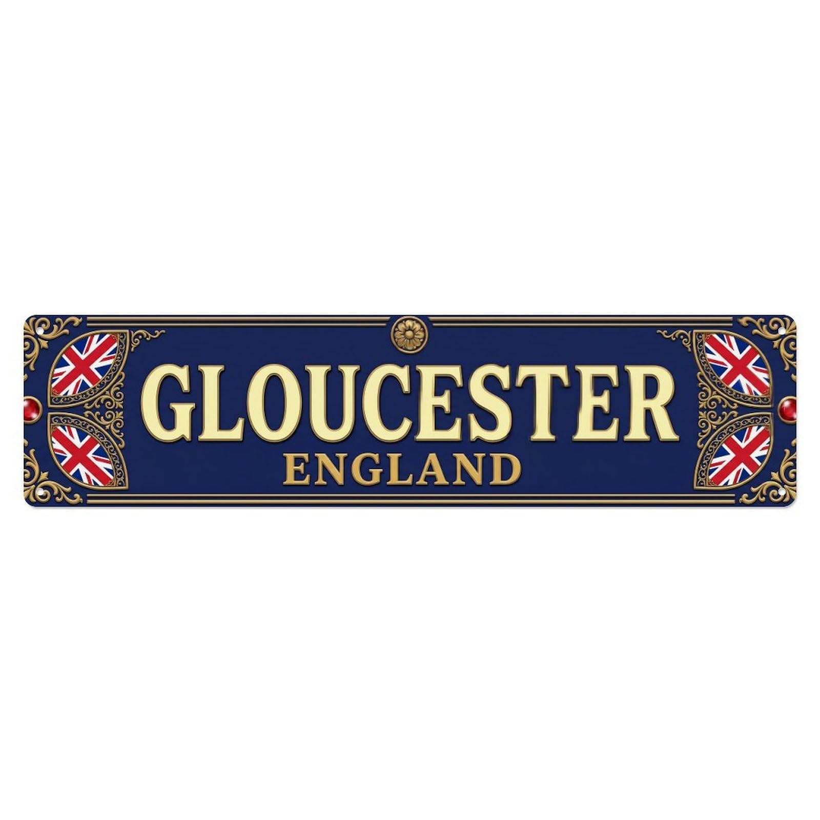Gloucester England Retro Metal Tin Sign