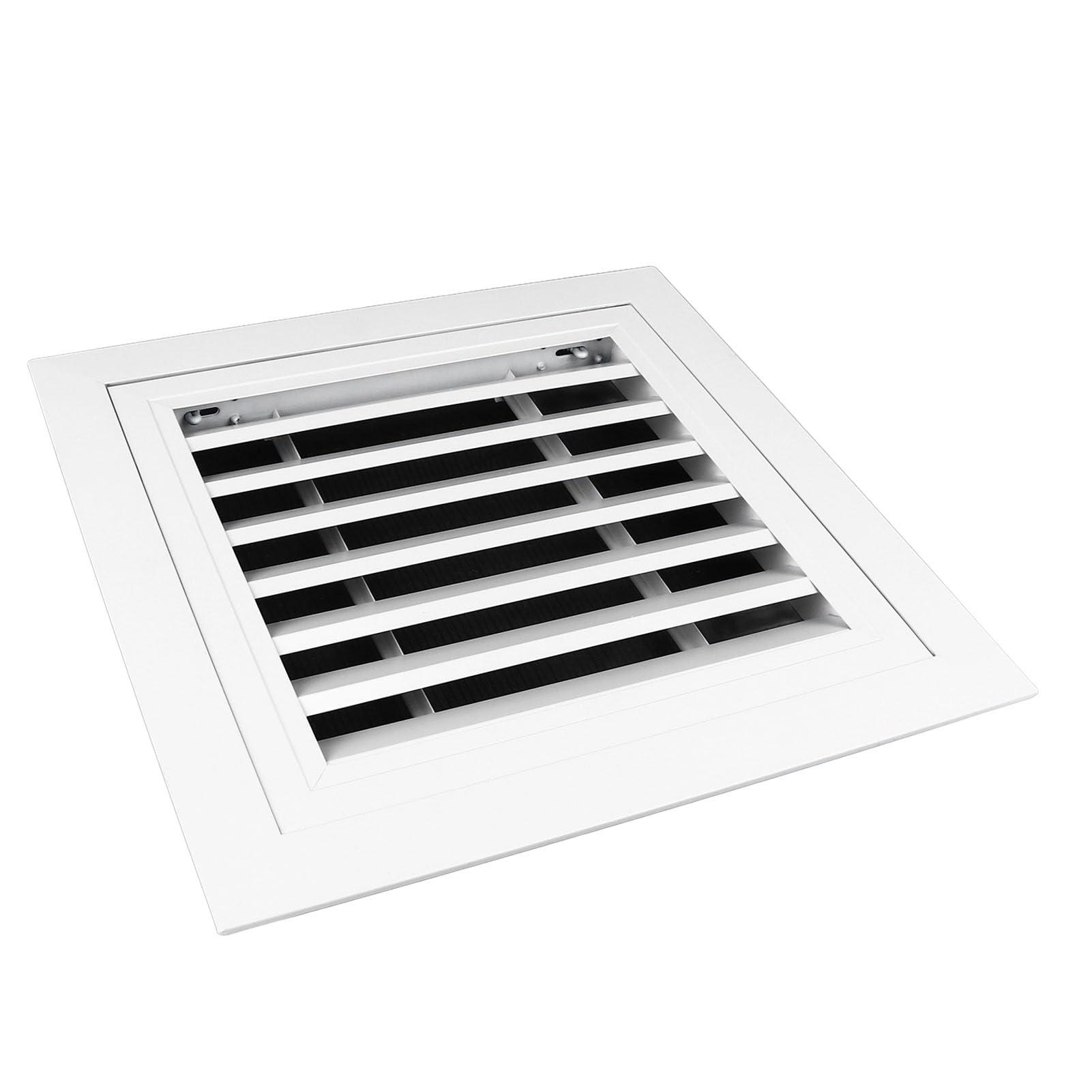 Ventilación a Dos Aguas de Aleación de Aluminio, Tamaño Exterior de 35x35 Cm, Tamaño Interior de 29,5x29,5 Cm, Cubierta de Ventilación de Pared, Rejilla de Ventilación para