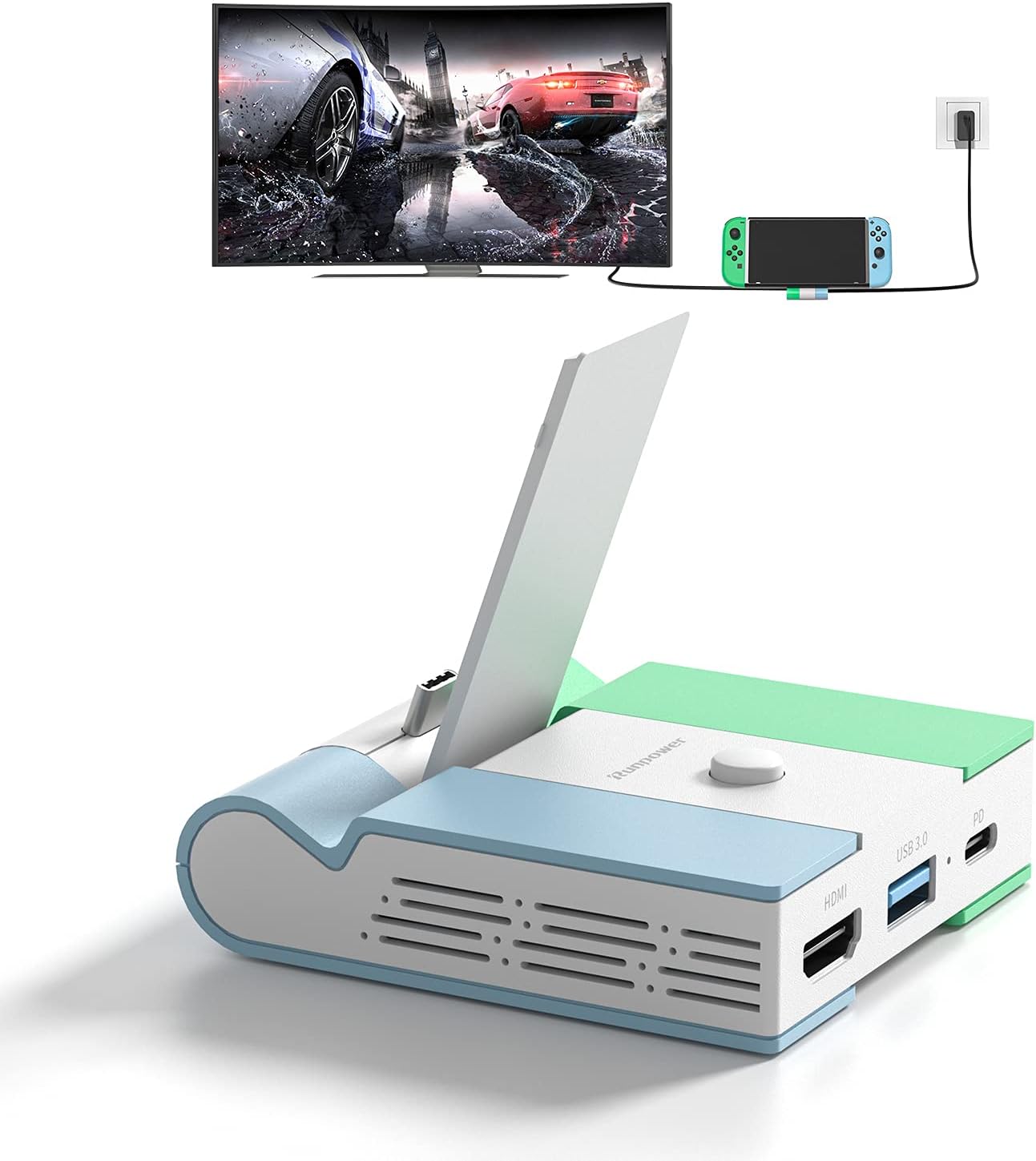 Runpower TV Adapter Dock with 4K HDMI