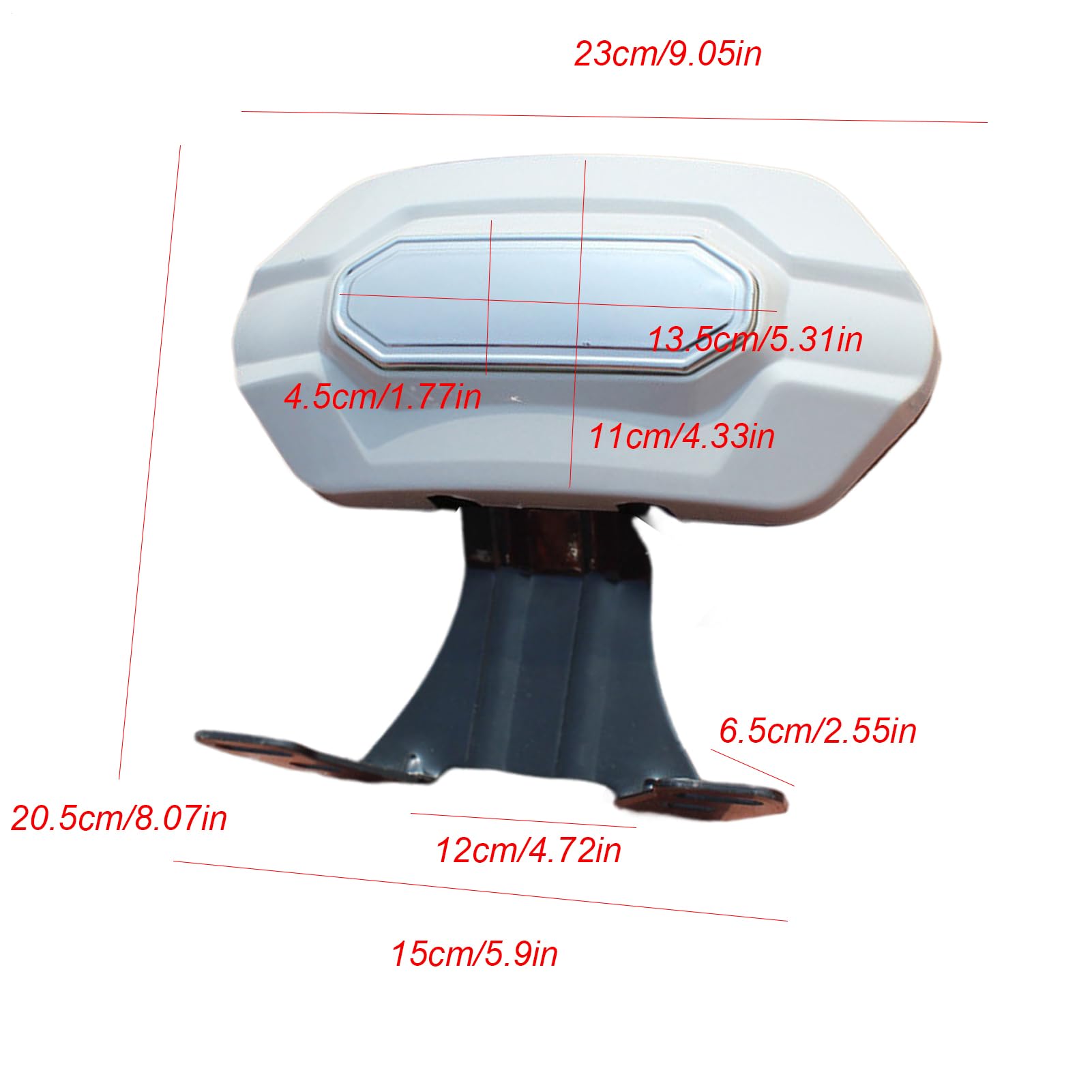 Road Glide Schienale | Supporto imbottito per bicicletta, supporto posteriore staccabile, per bicicletta, scooter elettrico, moto