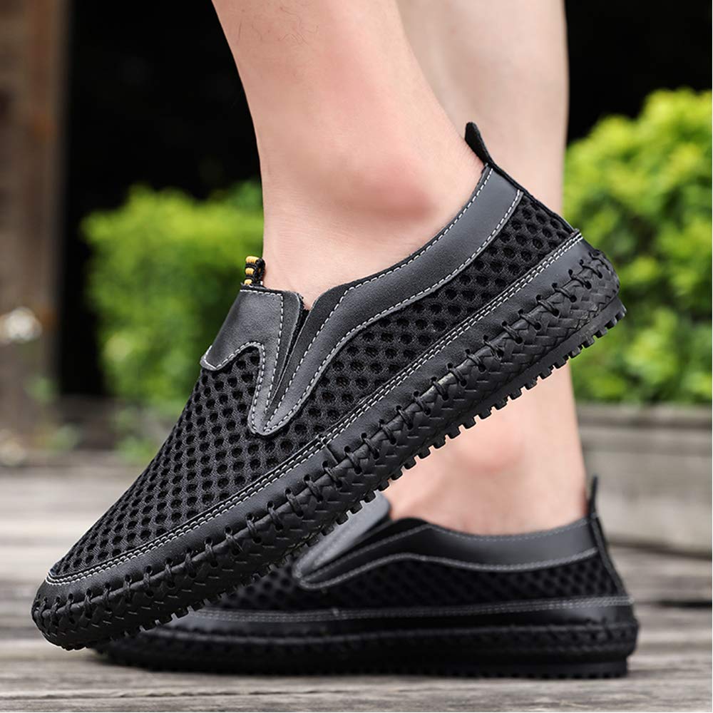 Men's Water Shoes Mesh Slip-On Loafers - Quick Dry Casual Walking Shoes