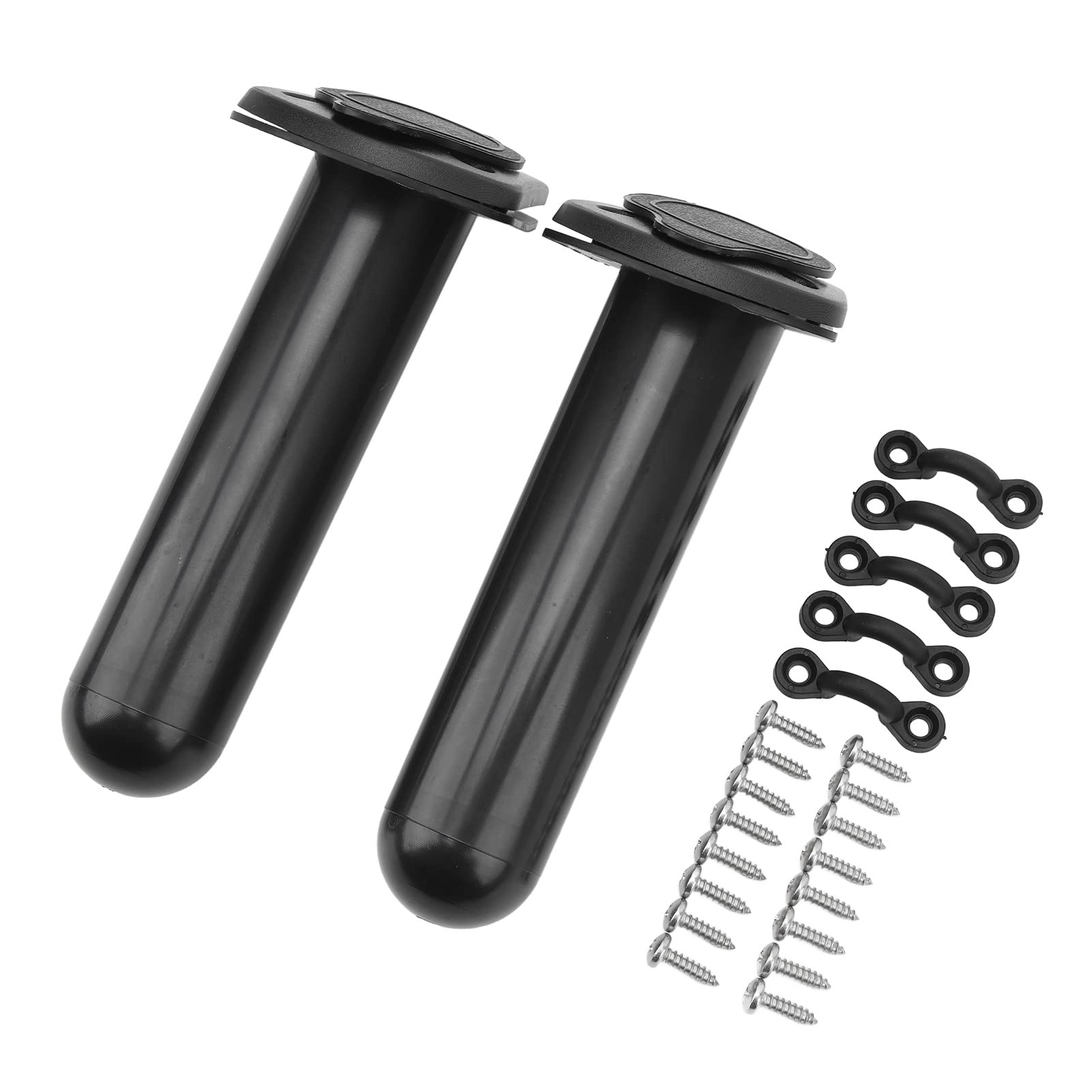Fishing Boat Rod Holder 2pcs Kayak Fishing Rod Holder Flush Mount Fishing Boat Rod Holders with Cover for Kayak Boat Canoe