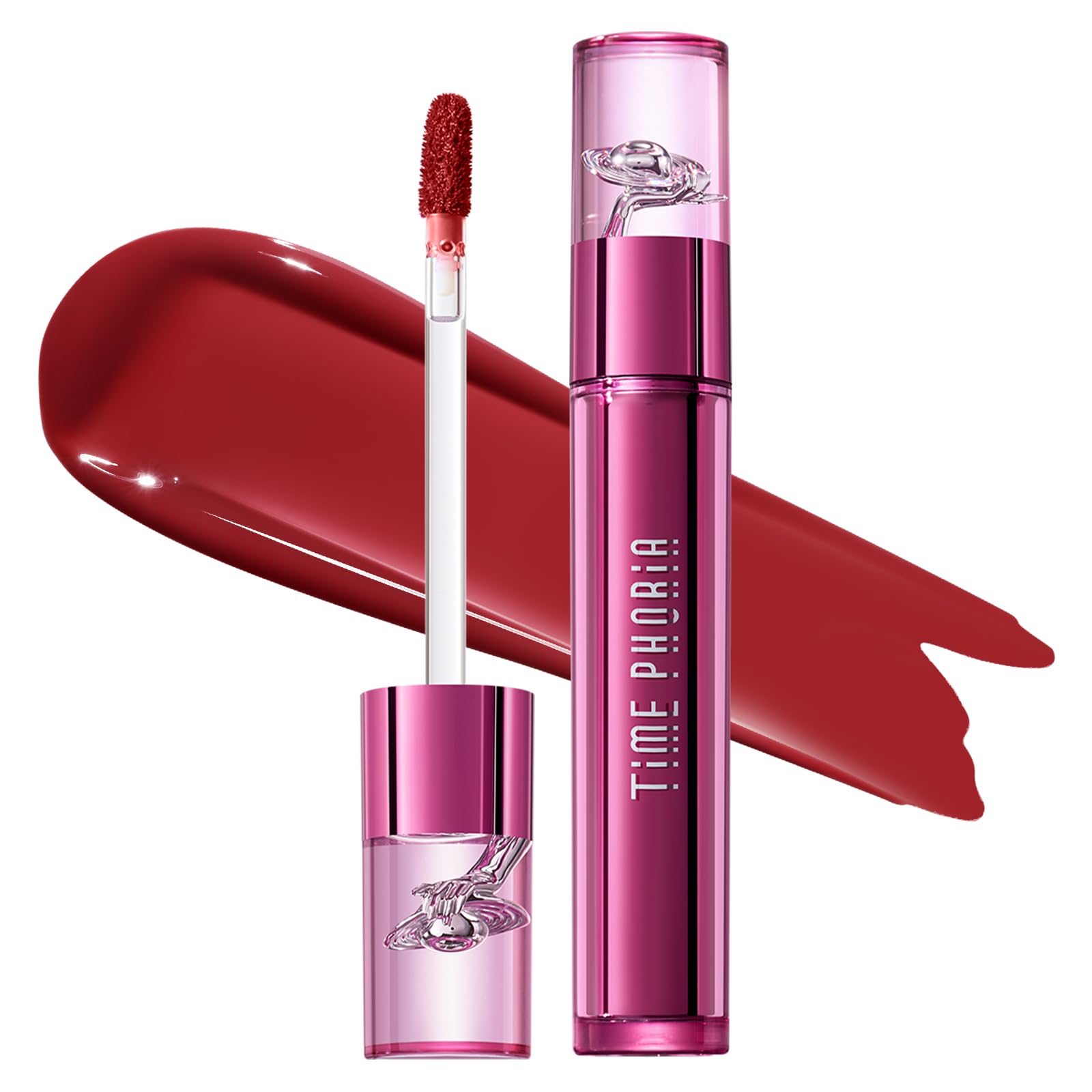 TIME PHORIA TIMEPHORIA Altera Blurring Tint Lip Stain 002 Burst, True Red Glossy to Soft Matte Finish, Blur Lip Lines, Weightless No-Sticky Airy Velvet Texture, Vibrant Hydrating Long-Lasting Lip Makeup