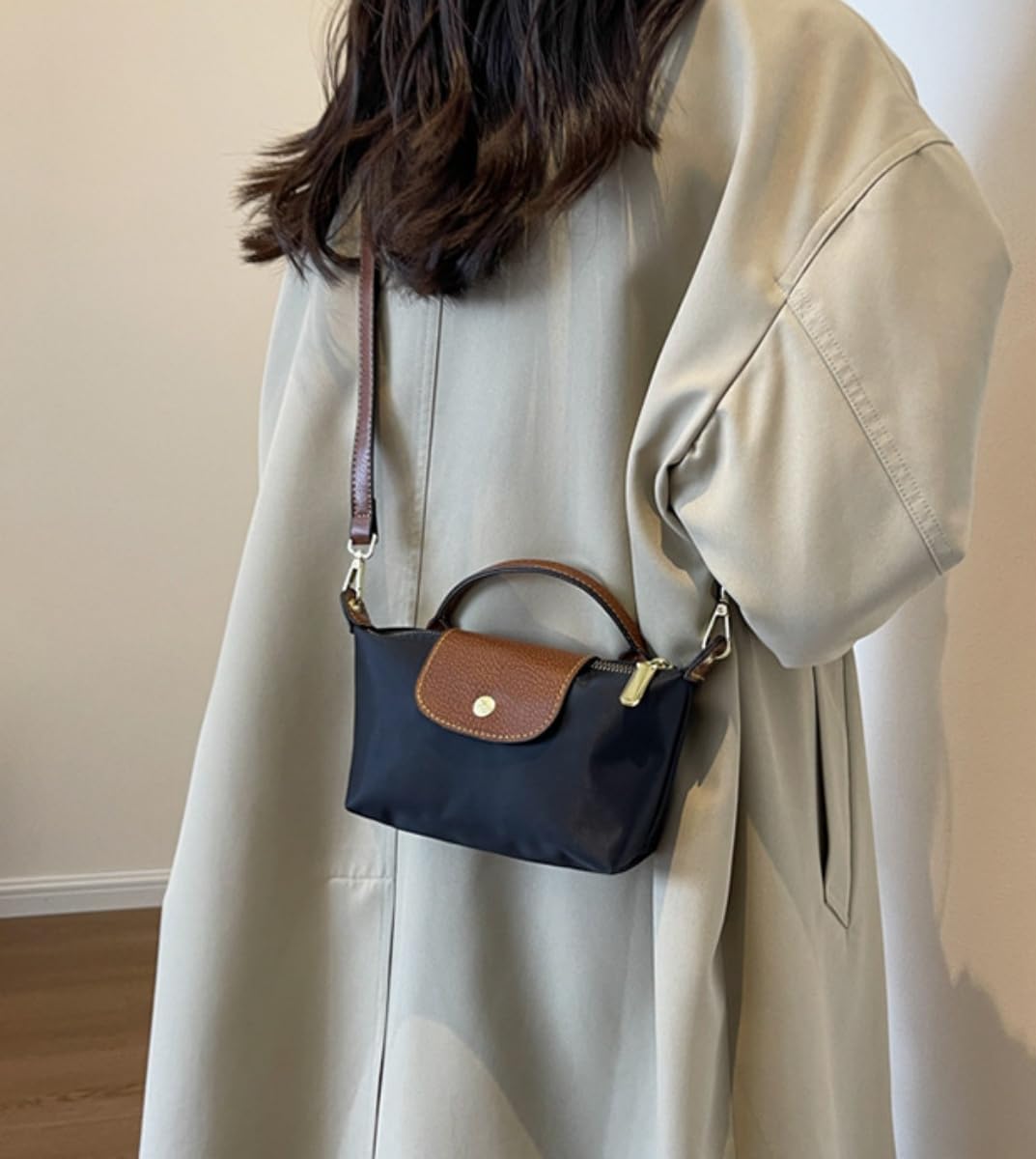 Mini sac à bandoulière tendance pour femme, petit sac à main polyvalent avec bandoulière réglable, sac à main carré vintage de couleur unie