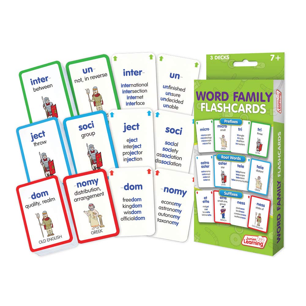 Junior Learning JL216 Word Family Flashcards Medium