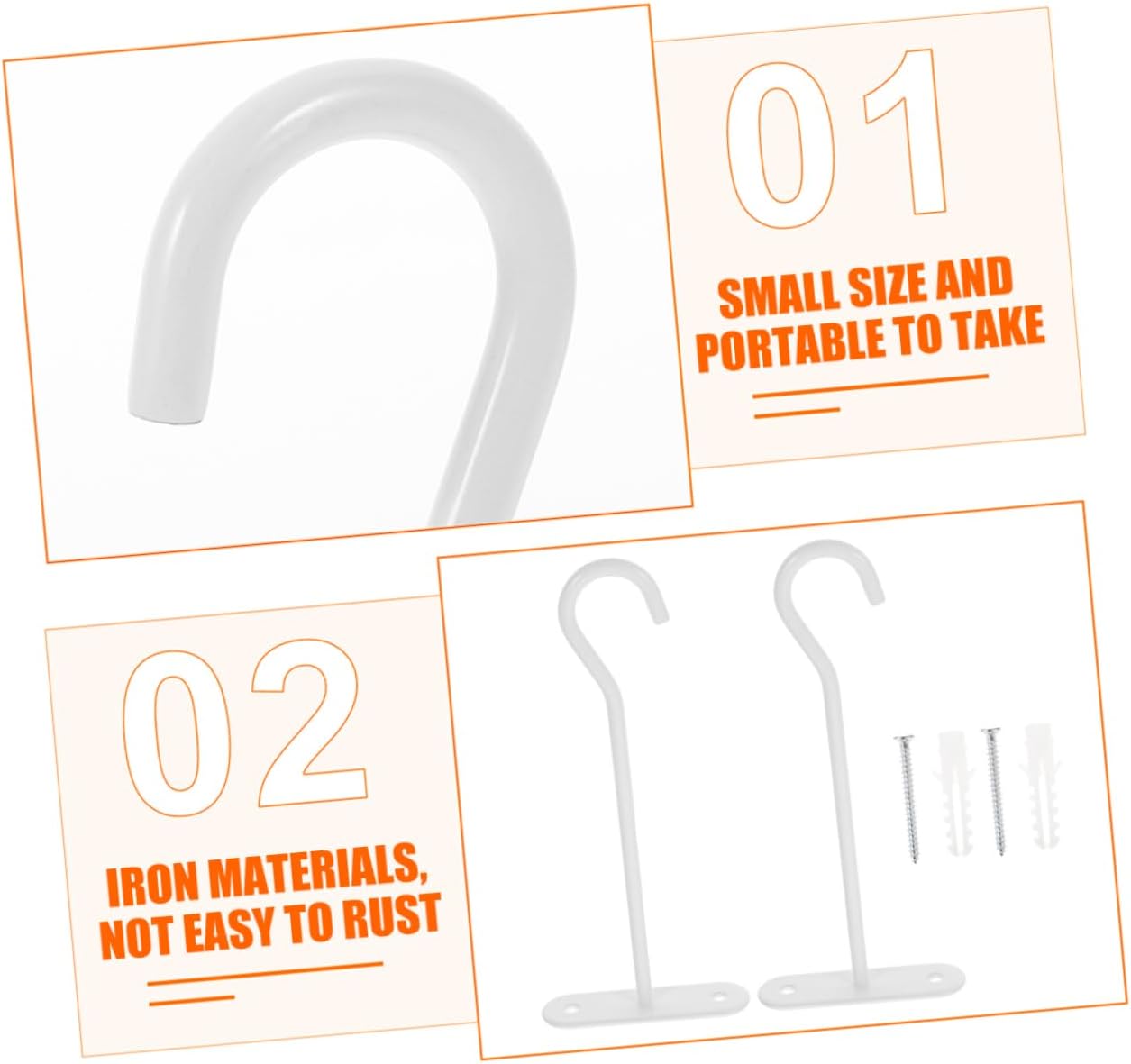 BESPORTBLE 12pcs Metal Ceiling Hooks Plant Hangers Outdoor Hanging Planters Ceiling Plant Hooks