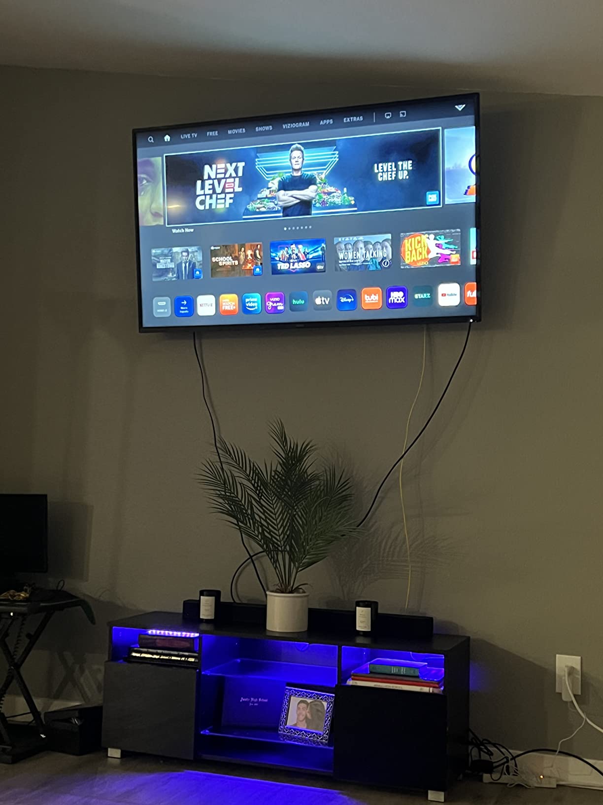 28/mo Finance St.Mandyu LED TV Stand for 50/55/60 inch TV, Modern