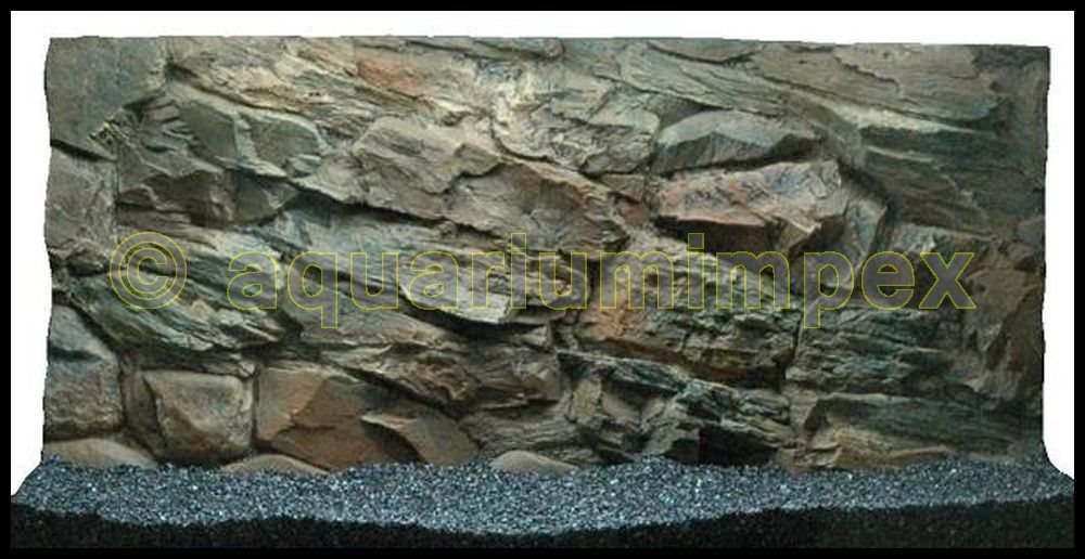 3D Aquarienrückwand 100x50 Rock