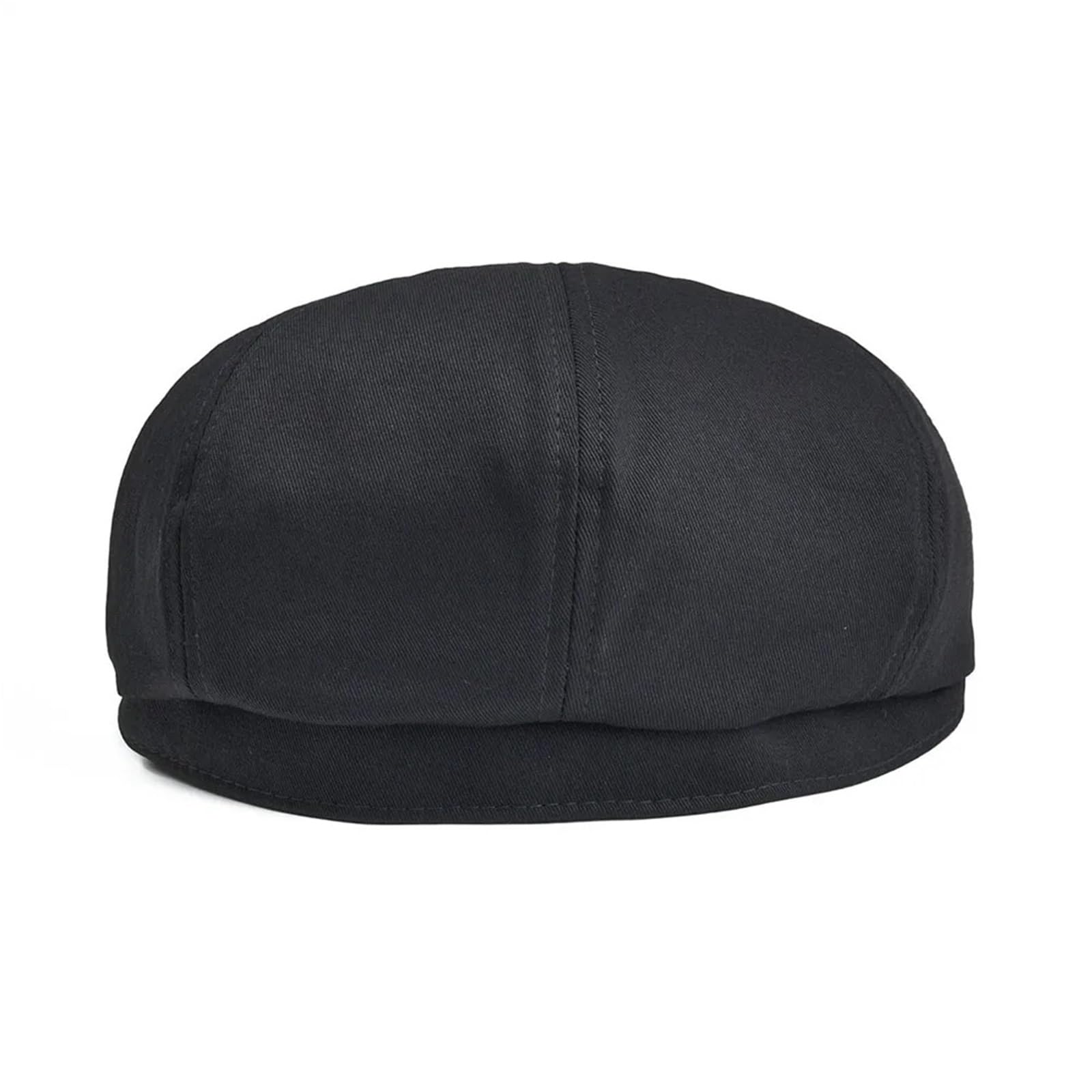 Gorra de Repartidor de Periódicos Gorra Newsboy de Sarga algodón for Hombre, Sombrero Ocho Paneles, Gorras Panadero for Mujer, Sombreros Grandes Retro, Boina Negra for