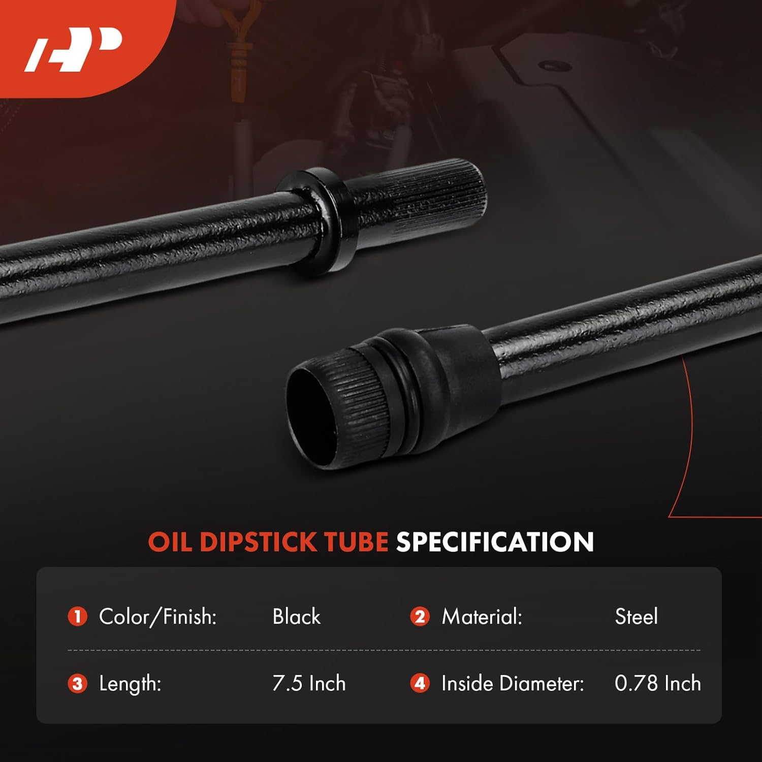A-Premium Engine Oil Dipstick Tube Compatible with Volkswagen Jetta 1999-2015, Passat 1998-2008, Golf City, Golf R, Beetle, Eos, GTI & Audi A4 Quattro, A3 Quattro, TT Quattro, Lower