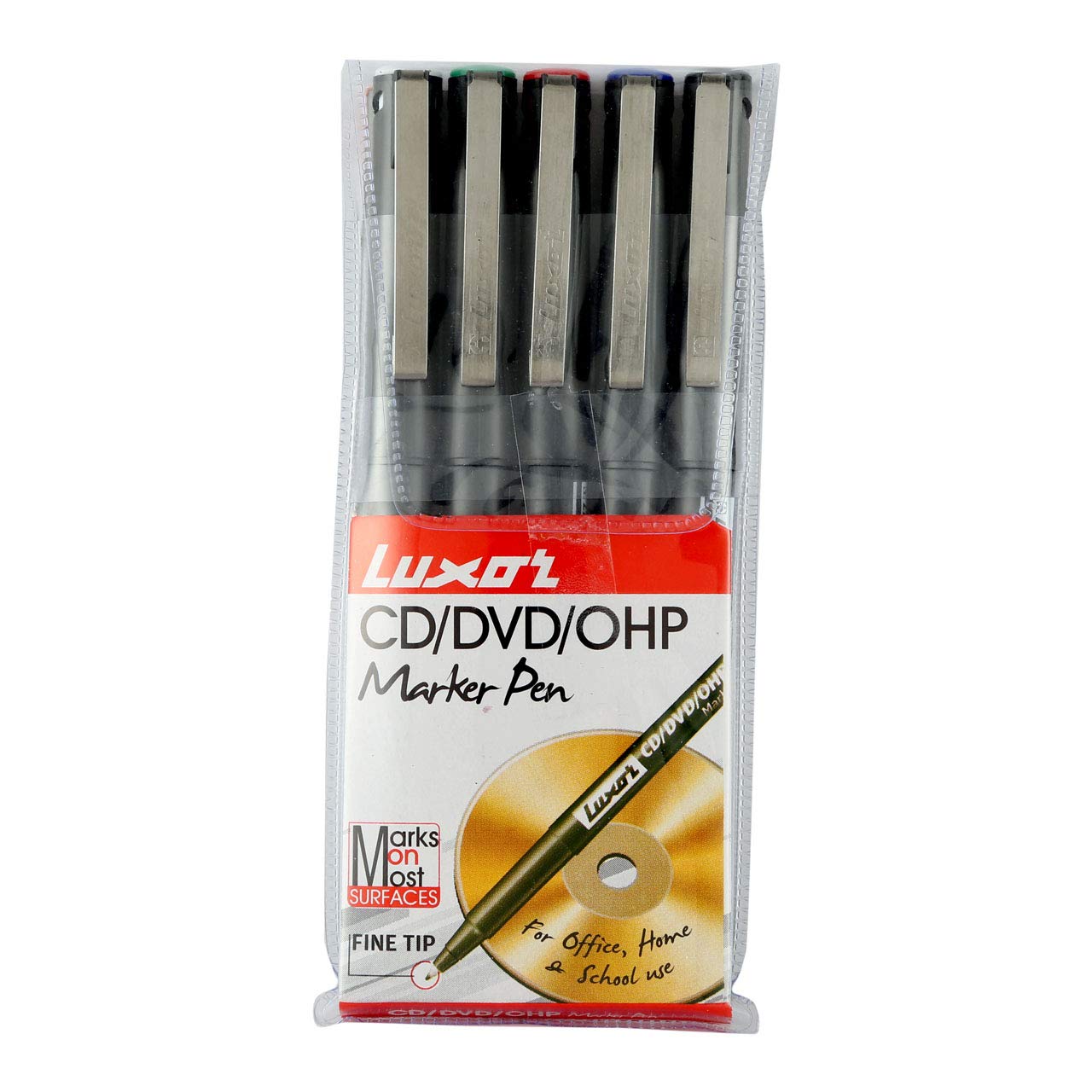 Luxor 968 OHP Permanent Marker Assorted colors Set of 5 Amazon.in