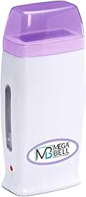 Mega Bell, Aquecedora de cera para depilação Roll-on, Cera-Matic Roll-on, Sem refil, Bivolt, Branco com detalhes em lilás