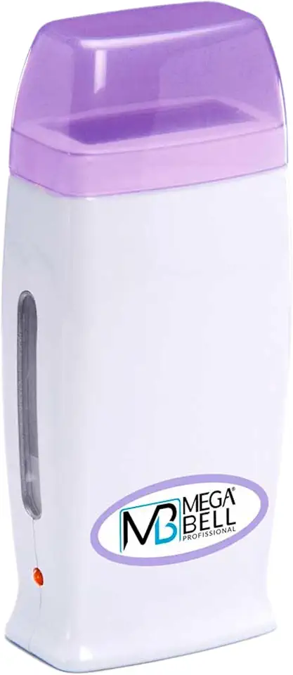 Mega Bell, Aquecedora de cera para depilação Roll-on, Cera-Matic Roll-on, Sem refil, Bivolt, Branco com detalhes em lilás