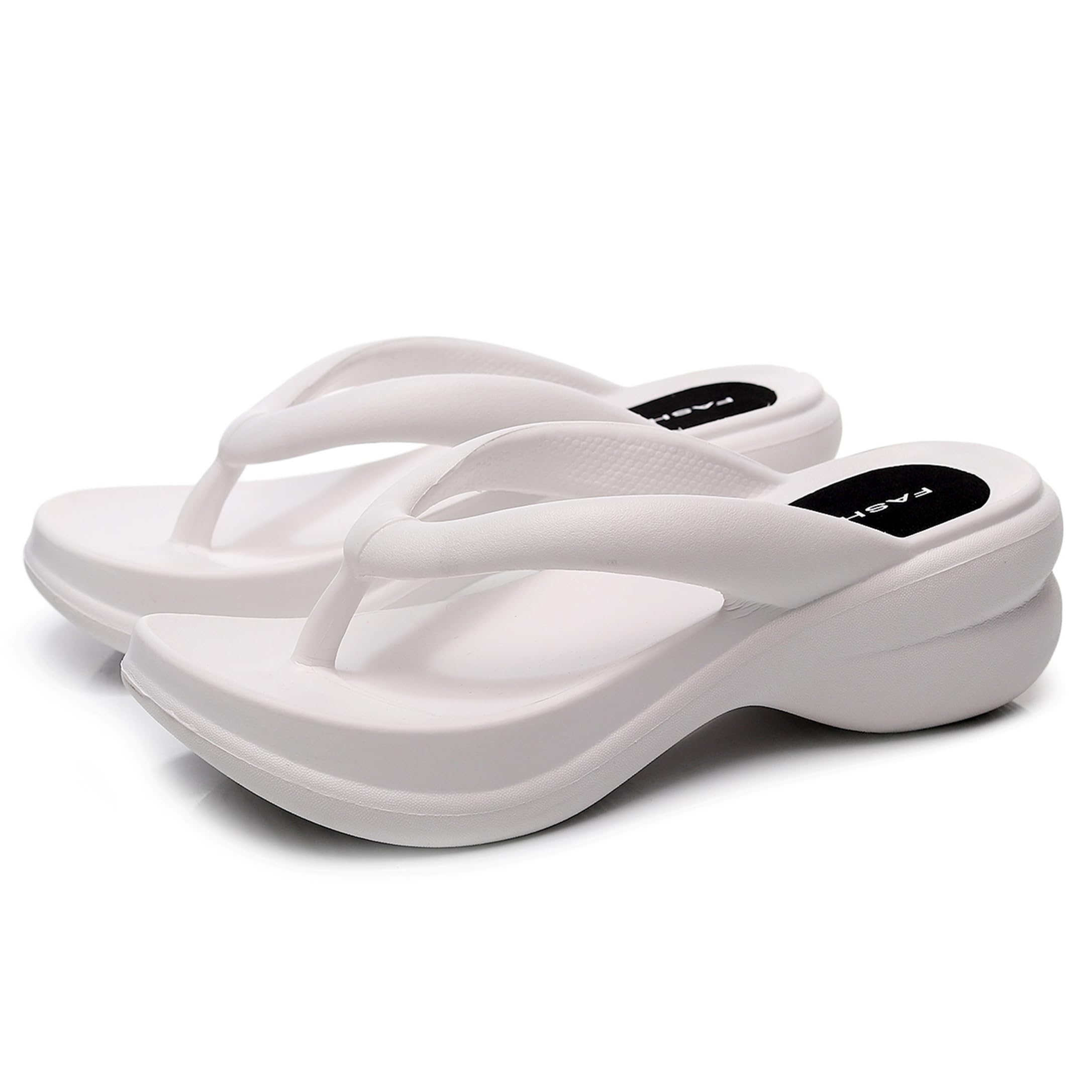 New front Infradito con Fondo Spesso per Nuovi Sandali Estivi da Donna con Tacco a Zeppa con Punta Comoda per la Casa Per Uomini e Donne Casual e Confortevole Semplice ed Elegante