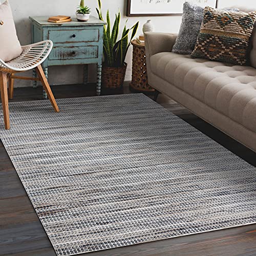 Tapis moderne Ohio à double niveau de toison structurel - 3