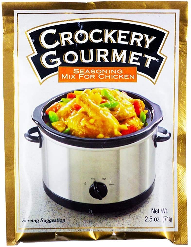 Crockery Gourmet Chicken Crockery Cooking Seasoning Mix 2.5 OZ (Pack of 6)