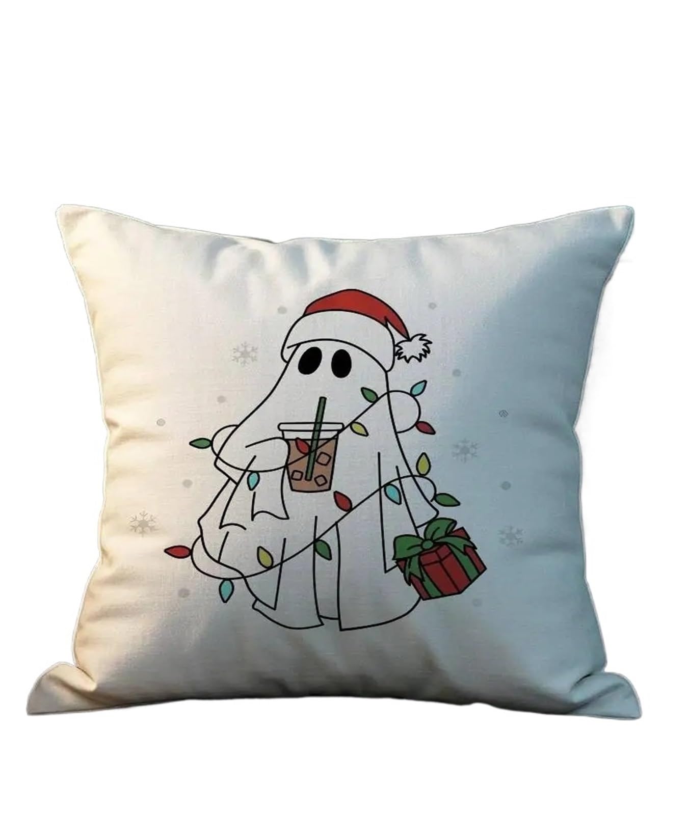 OIJSAZBCPLE Halloween Cute Ghost Pillow Case Plush Pillow Covers