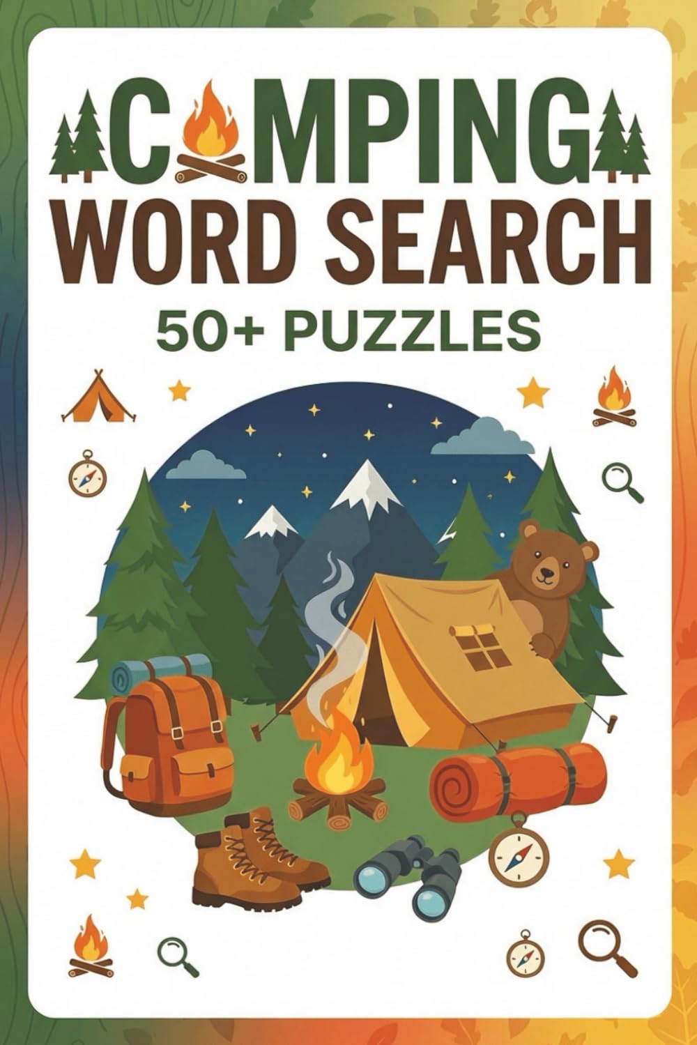 Camping Word Search Puzzle Book: Adventure-Filled Puzzles Inspired by the Great Outdoors