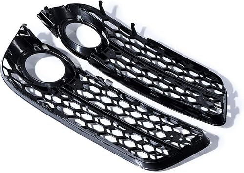 Miniatura 9 de LeeMas Rejillas de malla de panal negro brillante compatible con Audi 08-11 A5 Coupe Sportback 09-11 A5 Cabriolet Pre-LCI