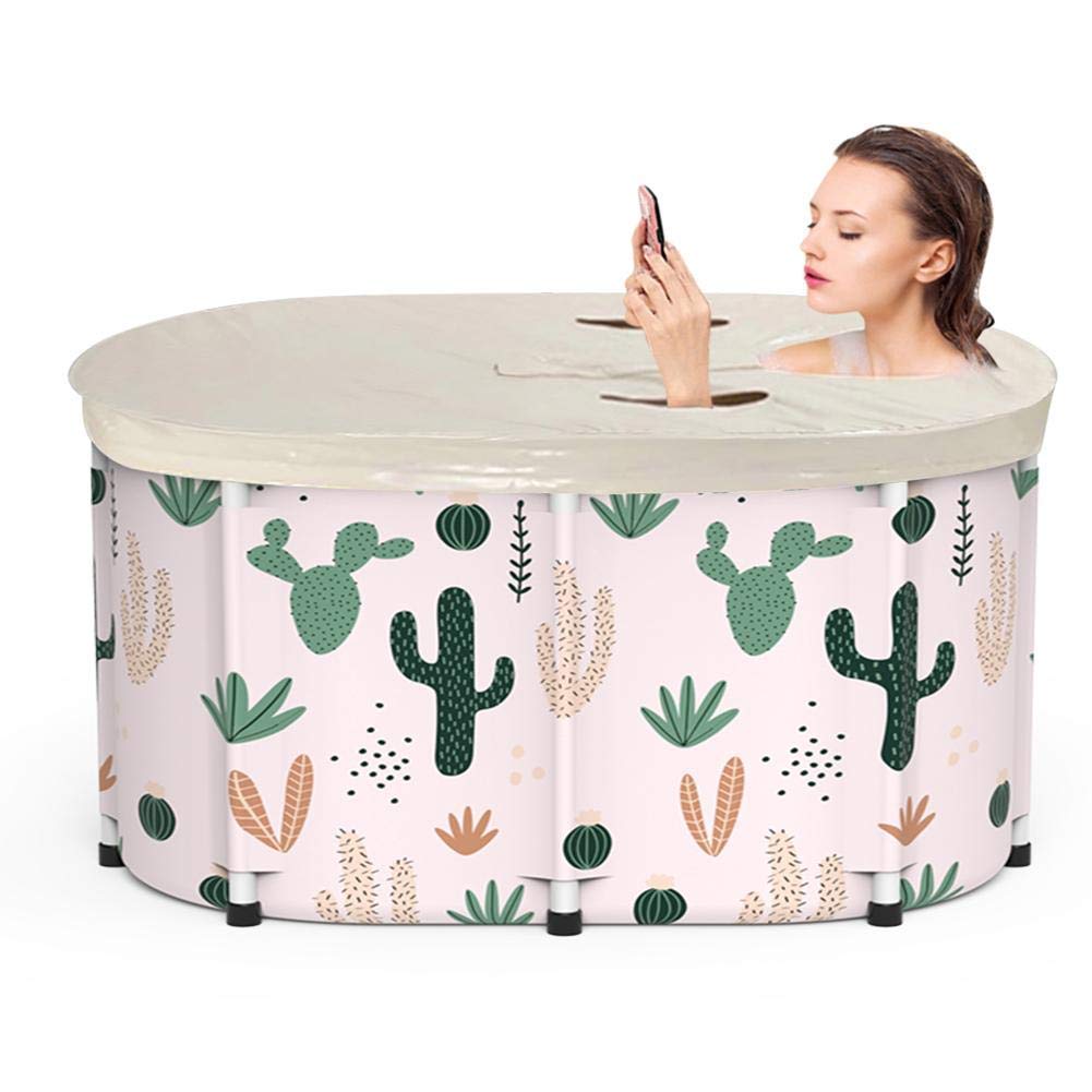 Bañera Plegable, Barril de baño para Adultos Engrosado, Utilizado en la Ducha, Puede Mantener la Temperatura de Manera eficaz, Muy Adecuada para baños de Hielo Caliente