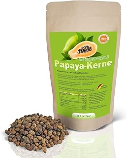 Papaya Seeds 150 g Papaya Seeds Warning! No Hybrid Seeds Therefore Very Intensive Natural Bitter Taste! Gently Dried Raw Food Vegan