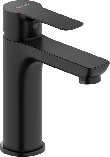 Mitigeur lavabo Duravit D-Code économie d'énergie noir mat M