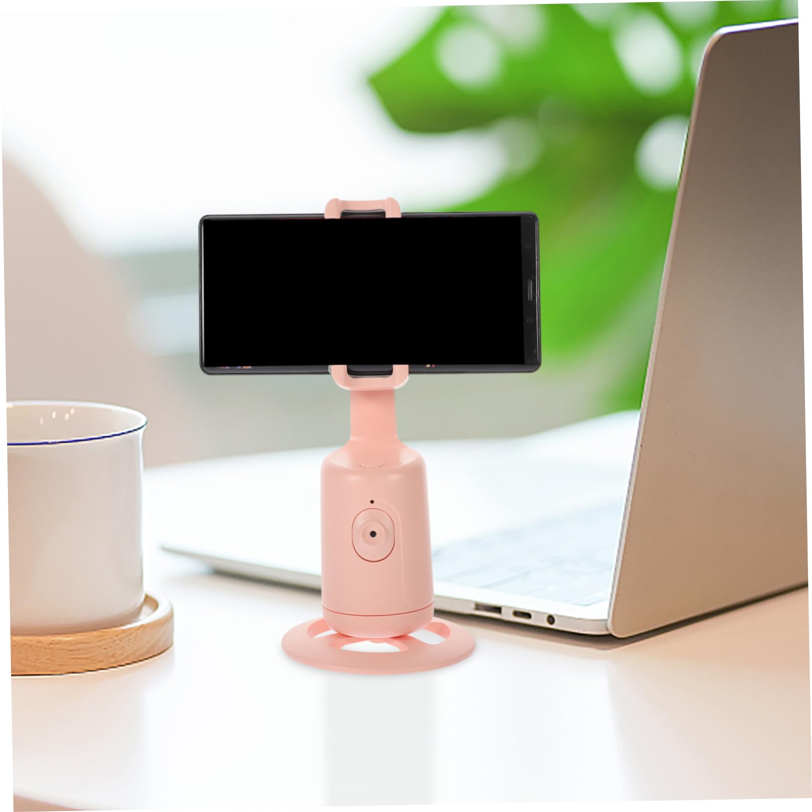 PartyKindom 1pezzi Stand Seguente Per Smartphone Con Rotazione Intelligente Supporto Per Live Streaming e Selfie e Compatibile Con Tutti Telefono