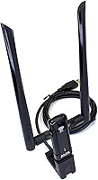 Vista 6 de Alfa Long-Range Dual-Band AC1200 Wireless USB 3.0 Wi-Fi Adapter w/2x 5dBi External Antennas - 2.4GHz 300Mbps / 5Ghz 867Mbps - 802.11ac & A, B, G, N