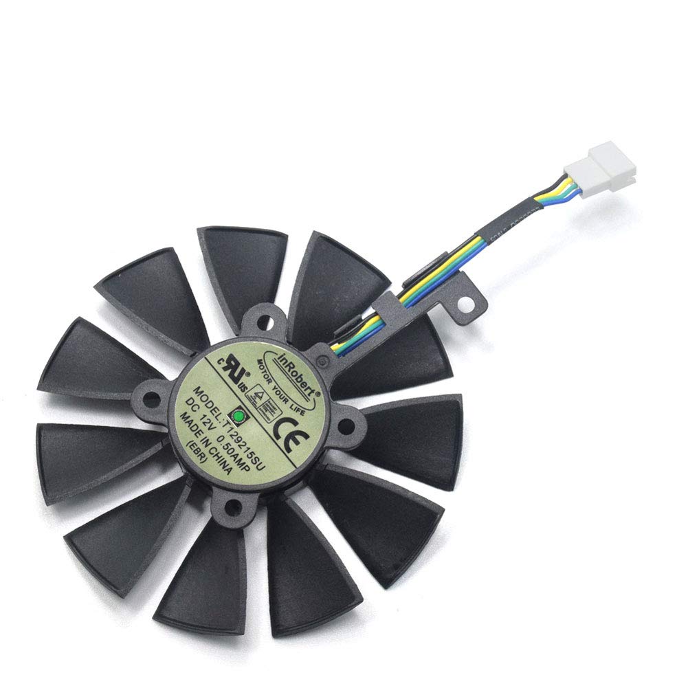 NNL 87MM T129215SU 4Pin Cooling Fan for ASUS GTX 980 Ti R9 390X 390 GTX 1060 1080 1070 1070Ti RX 480 580 Graphics Card Cooler Fans (A)