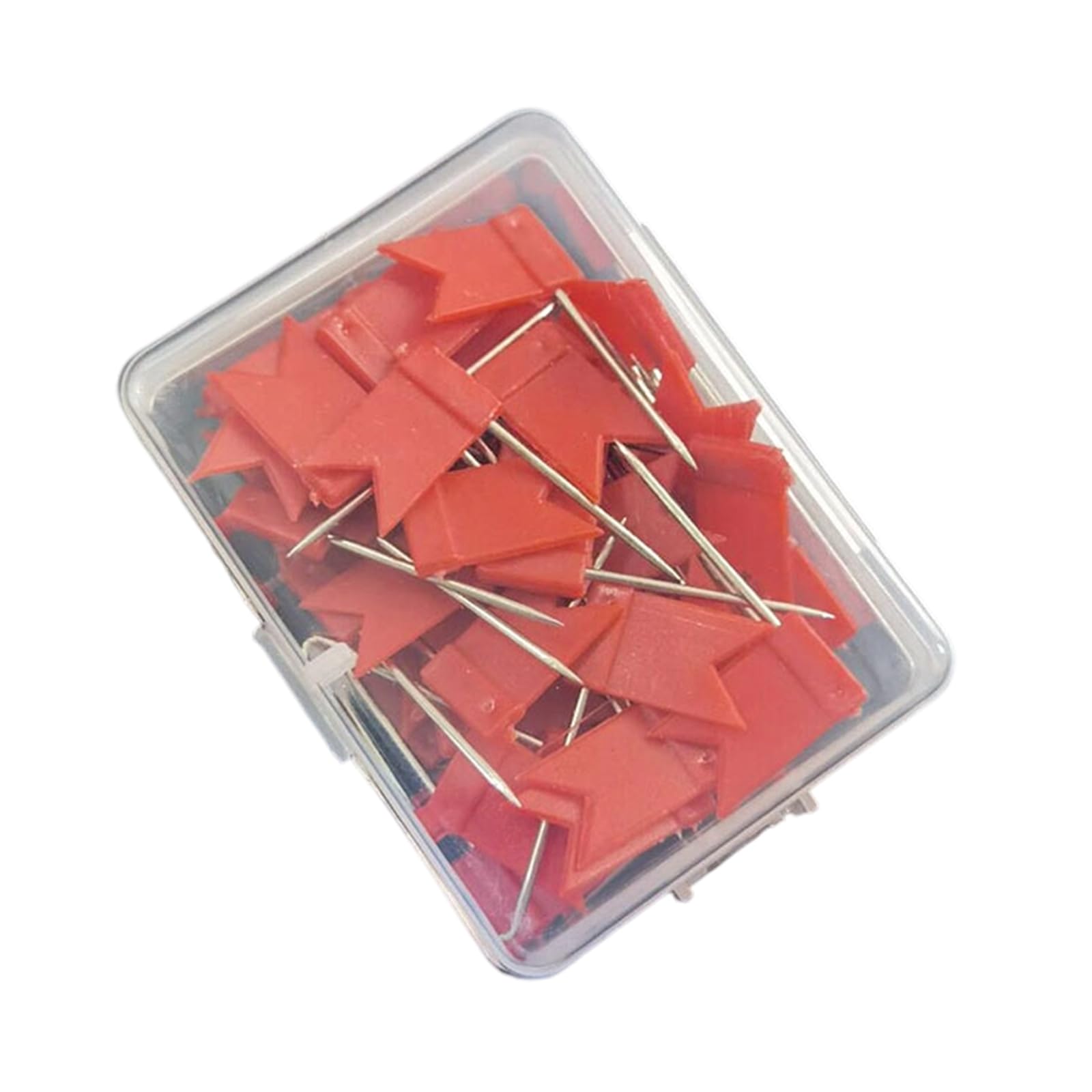 MHADBKH 50 Pcs Flag Pin Push Pins Thumb Tacks Decorative Pushpins Colorful Notice Board Pin for Map Thumb Tacks Push