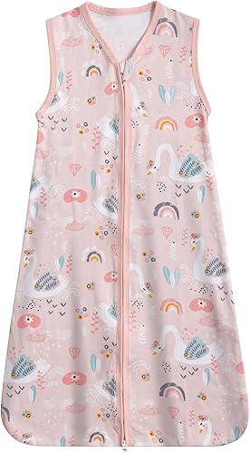 Miniatura 10 de TOG 0.5 - Saco de dormir para bebé, de 0 a 6 meses, 100% algodón, cómodo, suave, sin mangas, ligero, con cremallera de 2 vías, para bebés