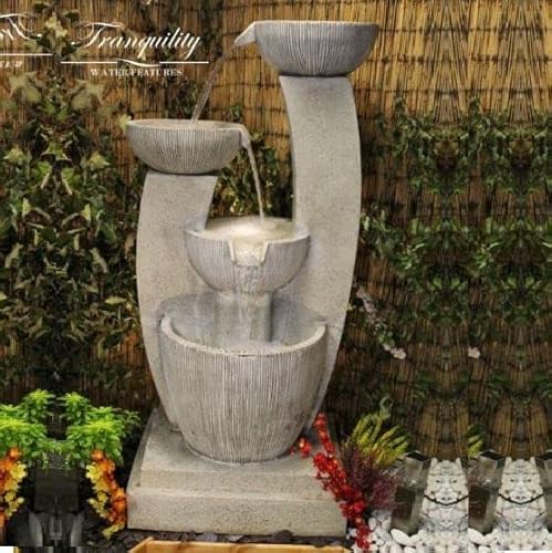 Tranquility Small Venetian Mains Powered Water Feature With Delux Care Kit,Waterfall, Water Fountain, Garden Decoration, Garden Feature