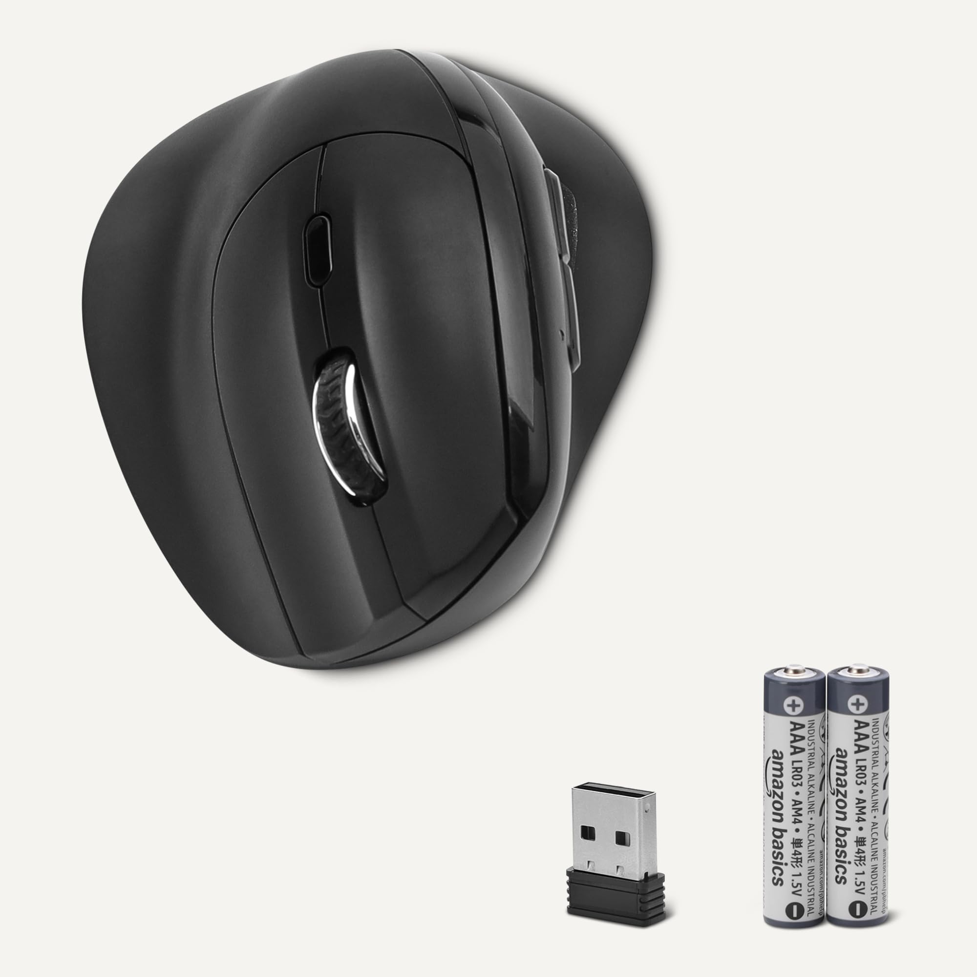 Amazon.co.jp: Amazonベーシック ワイヤレスマウス 縦型 マウス 無線 6