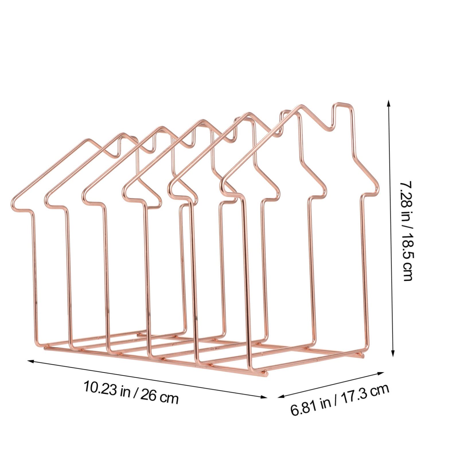 HOODANCOS 1pc Compartment Desk Organizer for File Storage and Document Sorting Stylish Iron Design for Office Home and School Use