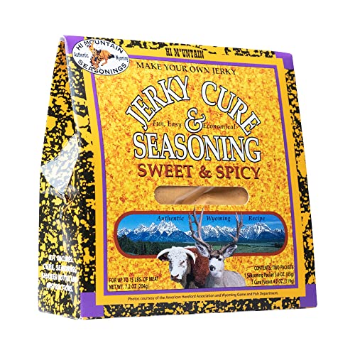 Hi Mountain Jerky Seasoning and Cure Kit | SWEET & SPICY BLEND | Beef Jerky Seasoning | Perfect for...
