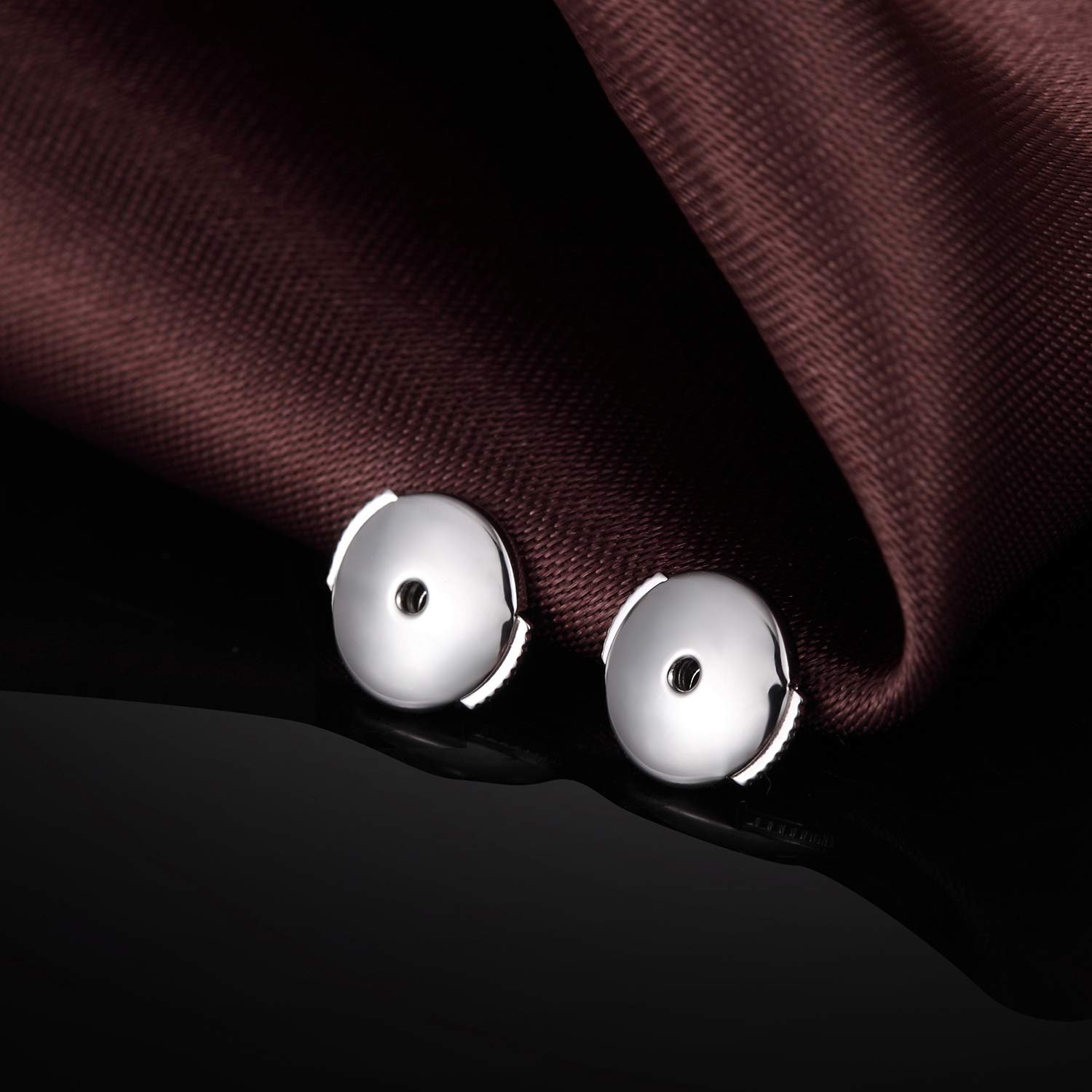 18K Blanc Or Plaqué Fermoirs Boucles D'oreilles 925 Argent Sterling Pour Femmes Fermoir Boucle D'oreille Dos Réglable Ascenseurs