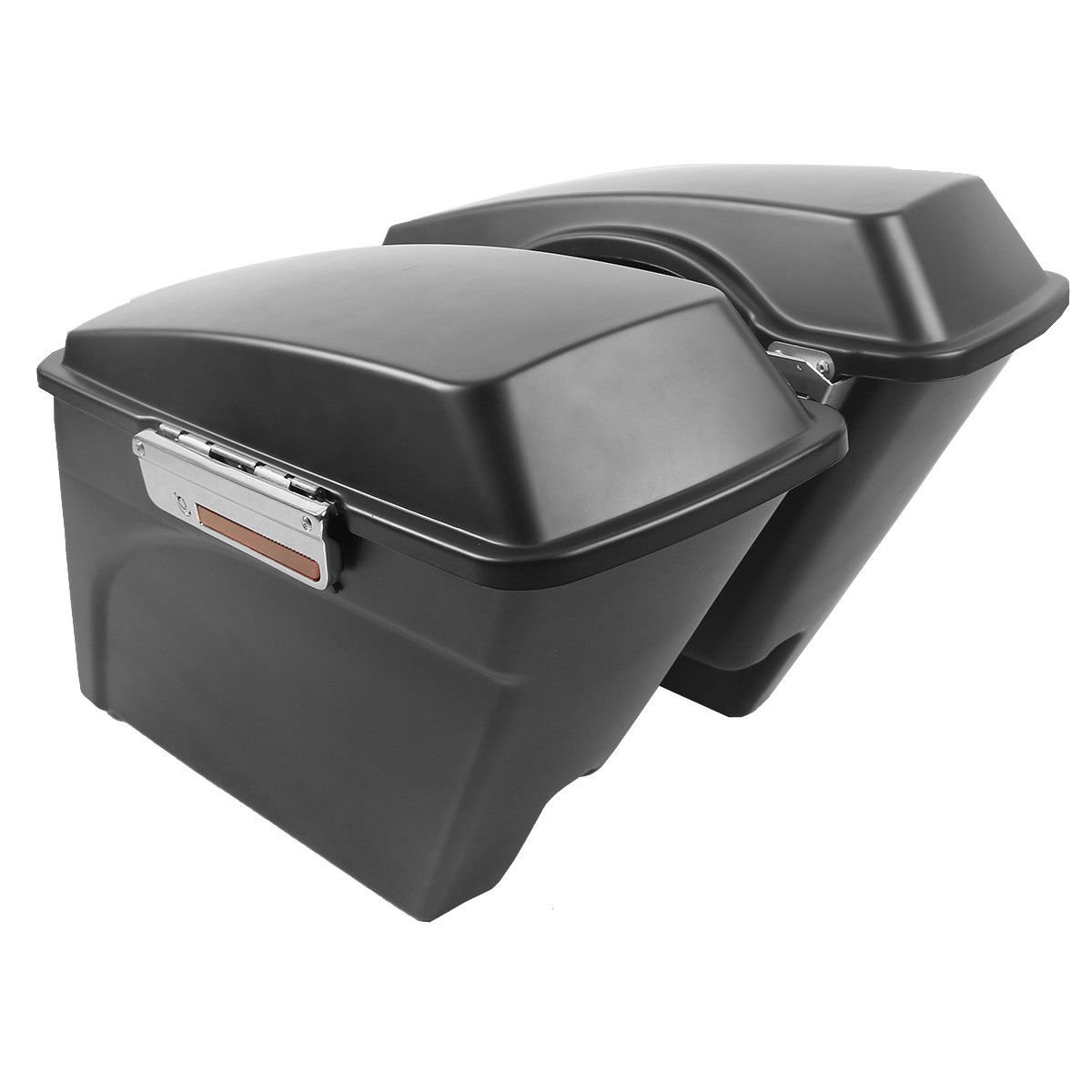 Borse Laterali Rigide TCMT Estese 5'' Per Harley Touring 1994-2013 - Coperchi Inclusi, Finitura Velocity Red Sunglo, ABS - 5