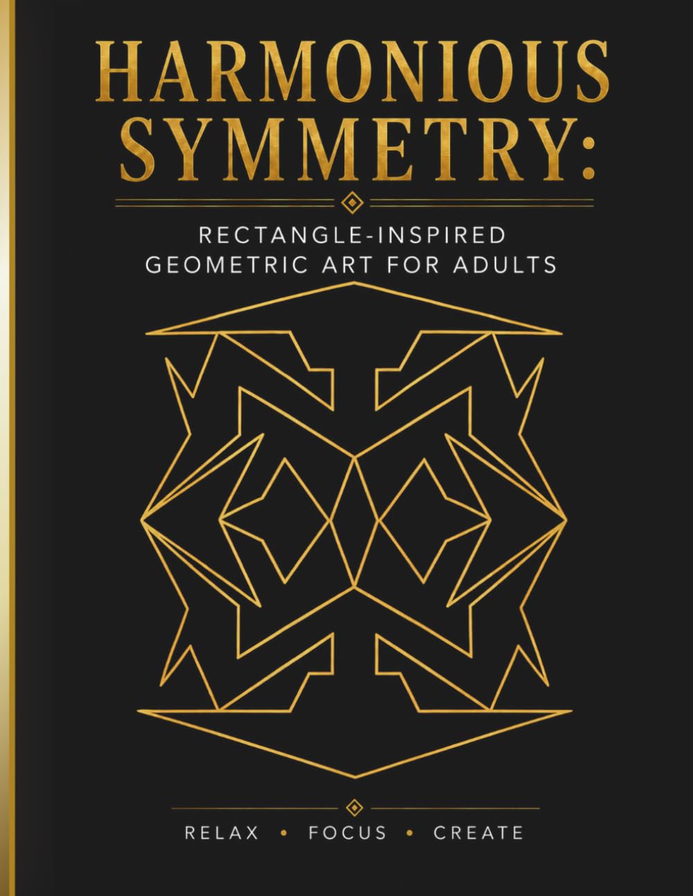 Harmonious Symmetry: Rectangle-Inspired Geometric Art for Adults