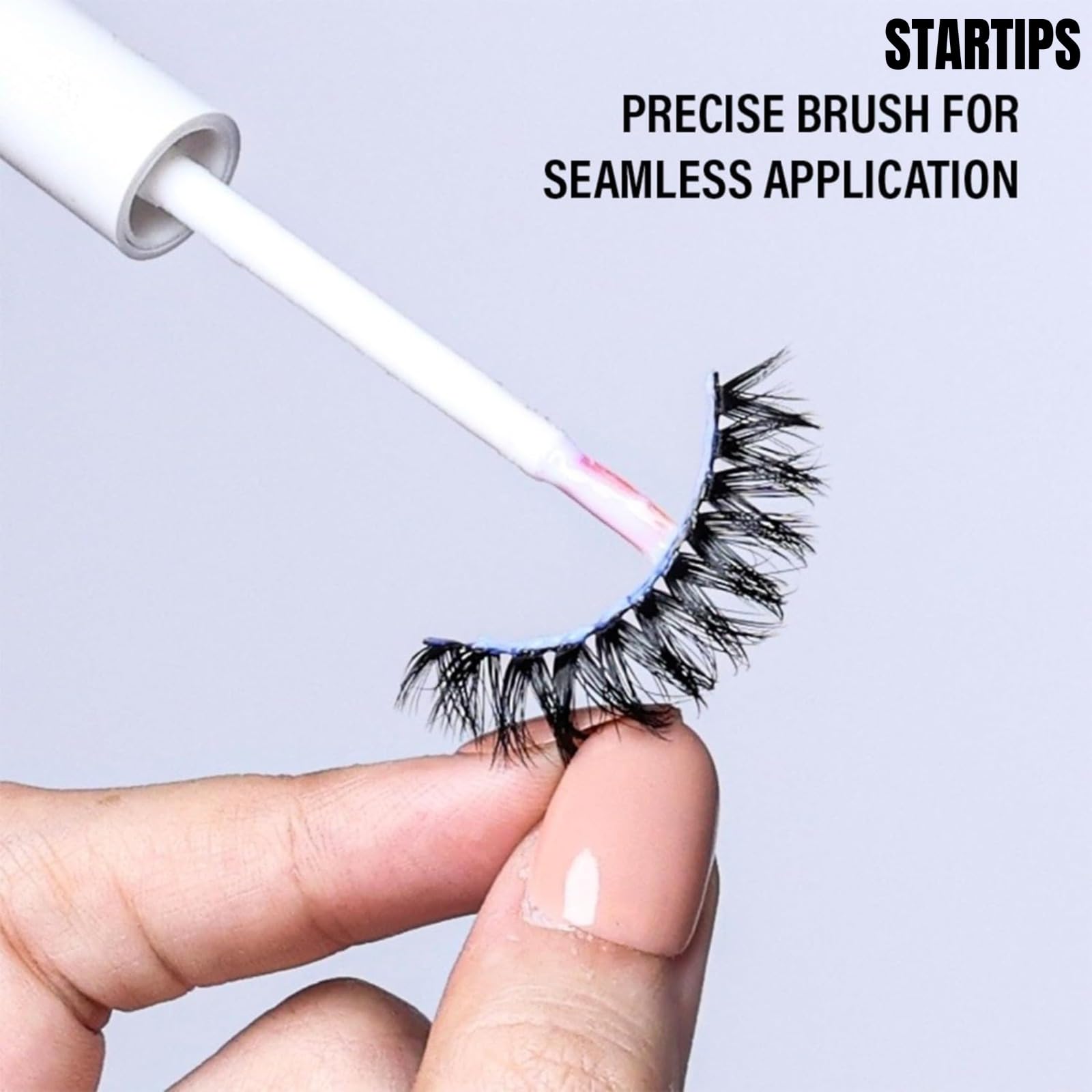 STARTIPS Waterproof Eyelash Glue Dark Tone 6ml | Non-Toxic, Latex-Free Adhesive | Strong Hold for False Eyelashes - Image 2 thumbnail