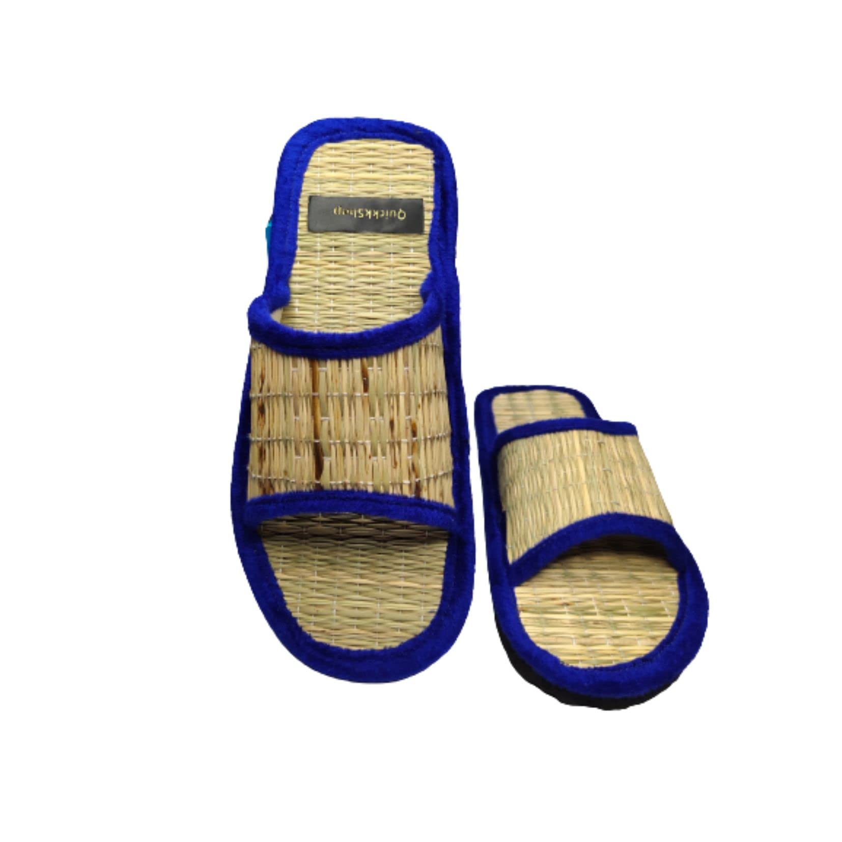 Quickkshop Korai Grass Mat Eco Slider for Women & Girl | Osho Sliders Stylish Comfortable Lightweight (Casual, numeric_7) (B0BTB4J7Q7) Amazon Price History, Amazon Price Tracker