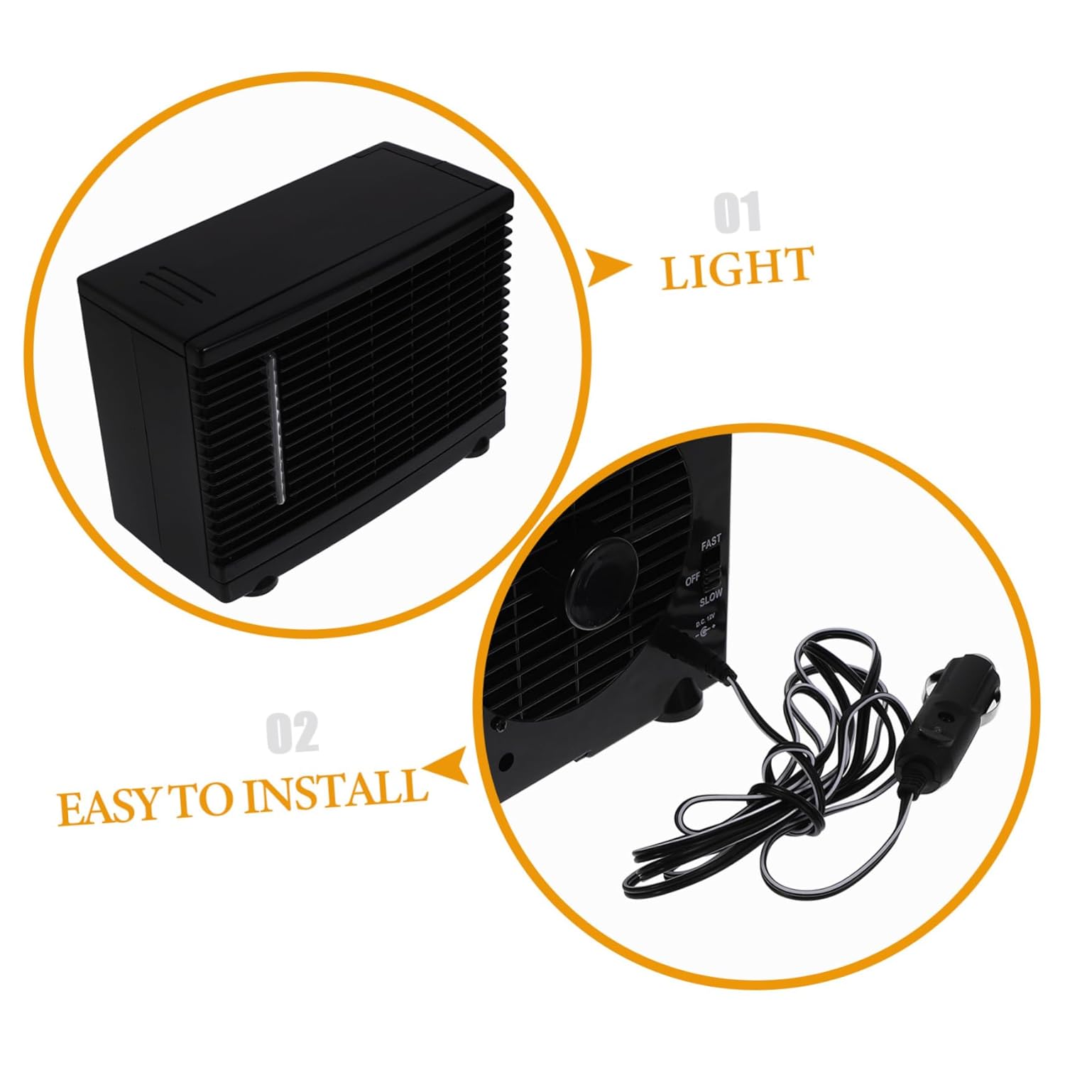 V Car Air Conditioner Cooling Fan Portable Evaporative Cooler Cooler for High Efficiency Cooling