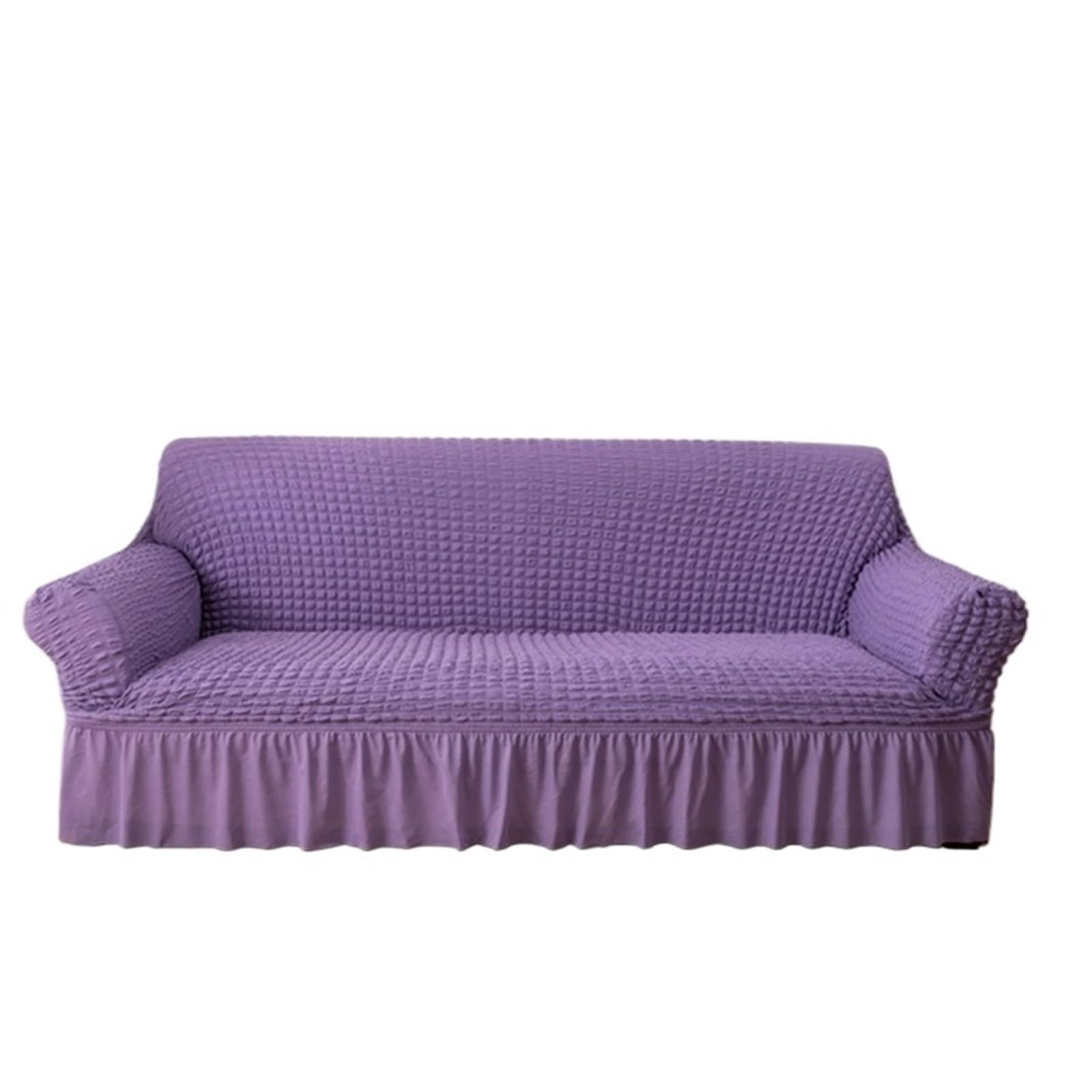 SUBLXPoten Sofa Cover with Skirt Bubble Sofa Cover Skirt All-inclusive Fabric Elastic Lazy Universal(Color 16,305-360cm 1pc)