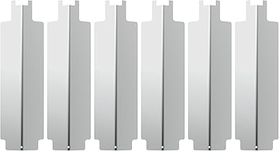 WELL GRILL Flammenverteiler Gasgrill Edelstahl Brennerabdeckung Ersatzteile für EL Fuego Dayton 6 Brenner, Broil-Master Gasgrill 6+1 und die meisten Gasgrills, 6er-Pack