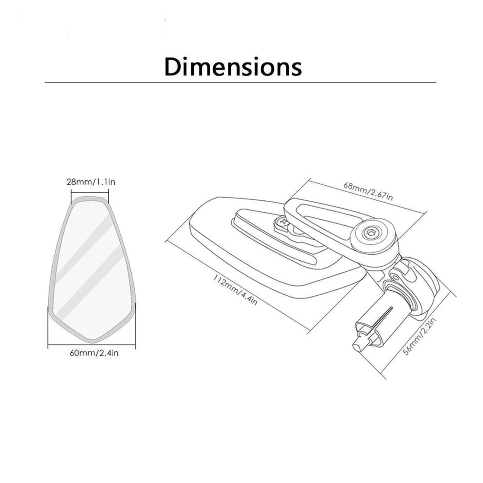 Motorcycle Mirrors Accessories 7/8