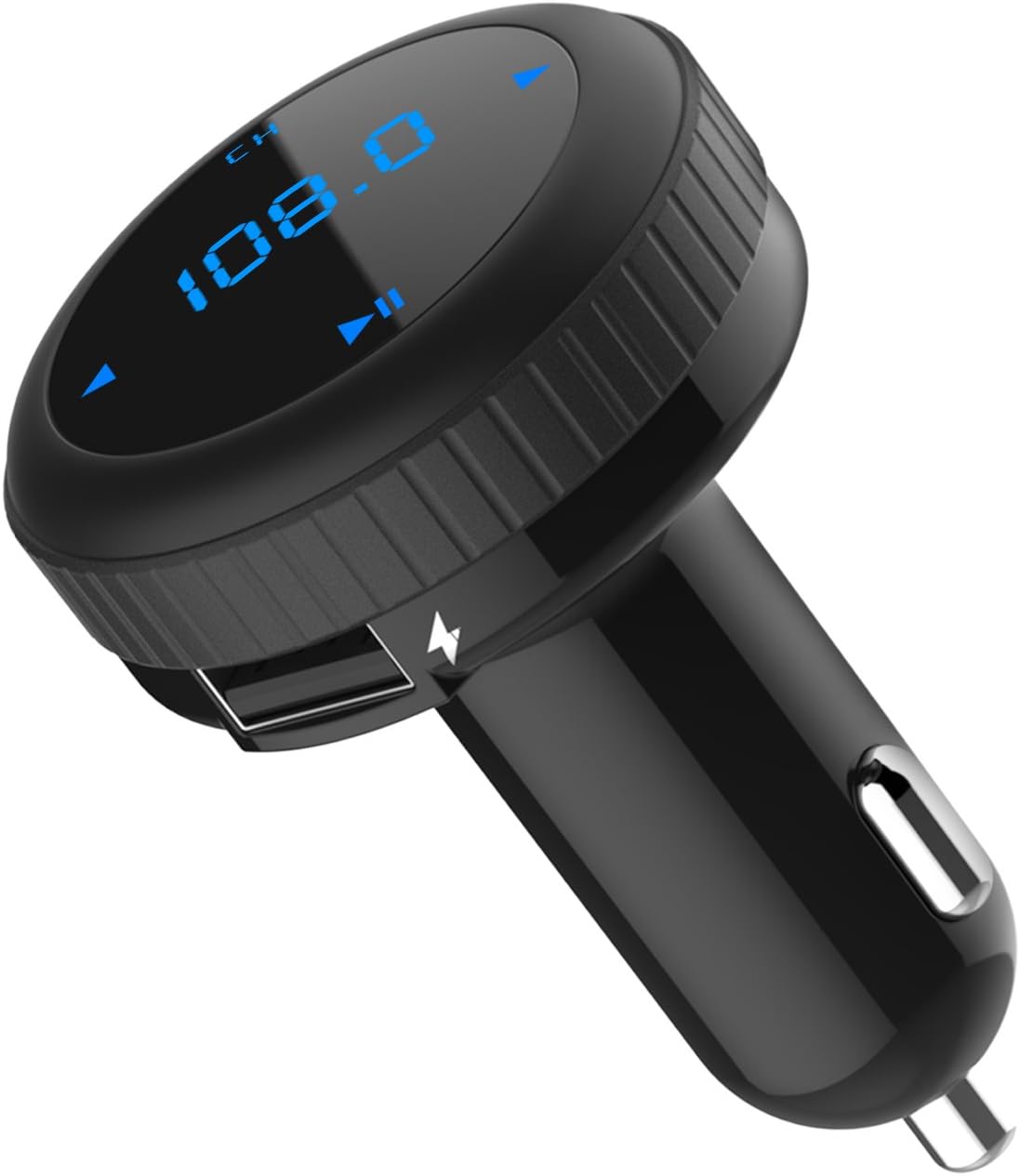 OMOTON Bluetooth FM Transmitter[ Smart Car Locator][Dual USB car Charger][32G SD/TF Card Music Control][Hands-Free Calling] for iPhone/Samsung/Motorola/LG/Nexus Phones/Tablets Mp3 Mp4 Player