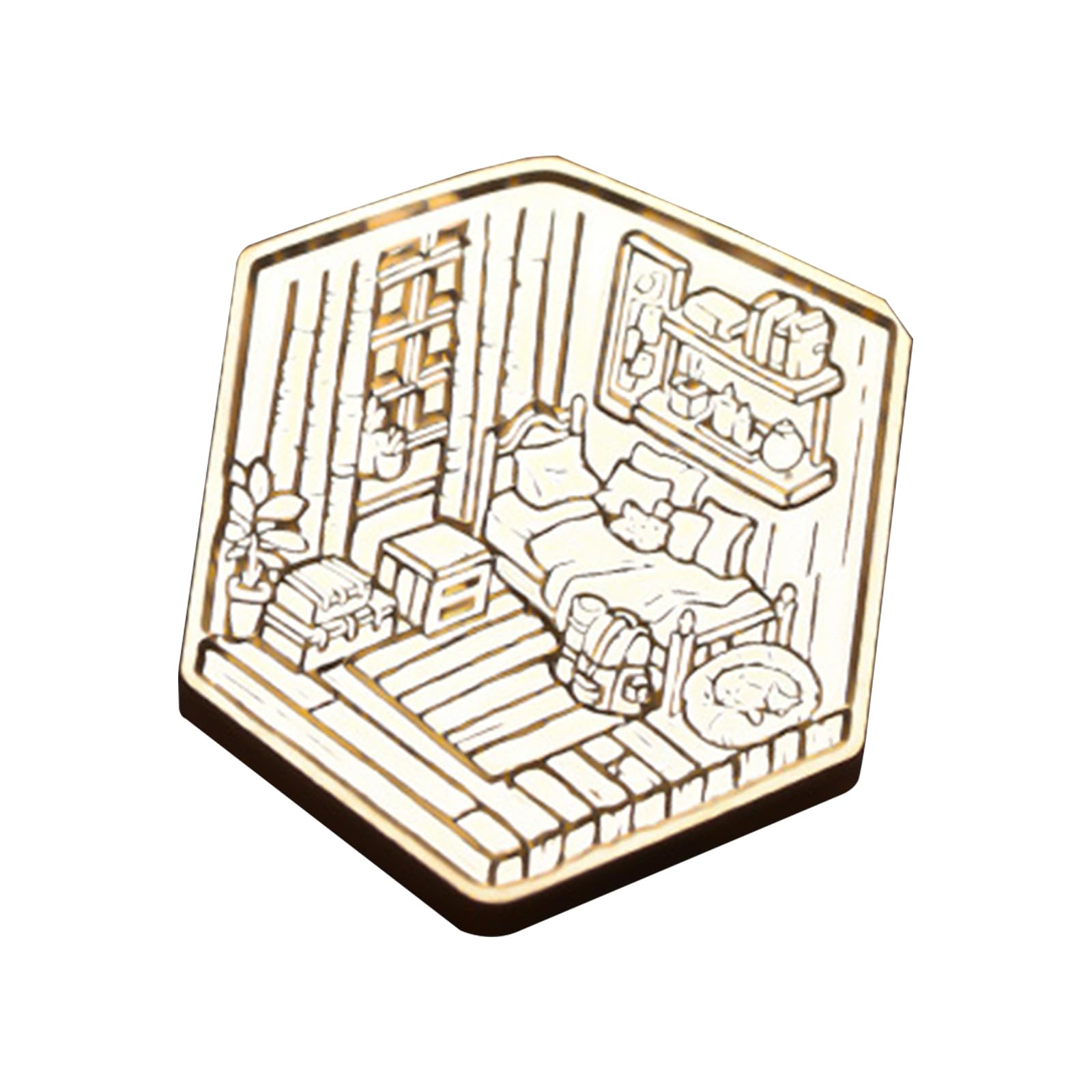 Hsioluted Brass Head Wax Seal Stamp Brass Head European Series, Stamp Perfect for Enthusiasts Vintage European Wax Seal