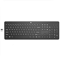HP 230 Tastiera Wireless, Connessione con Dongle USB-A a 2,4 GHz, Multi-dispositivo, Qwerty, Layout Italiano, Autonomia fino a 16 mesi, Compatibile con Windows 10, 11 e macOS, Nera