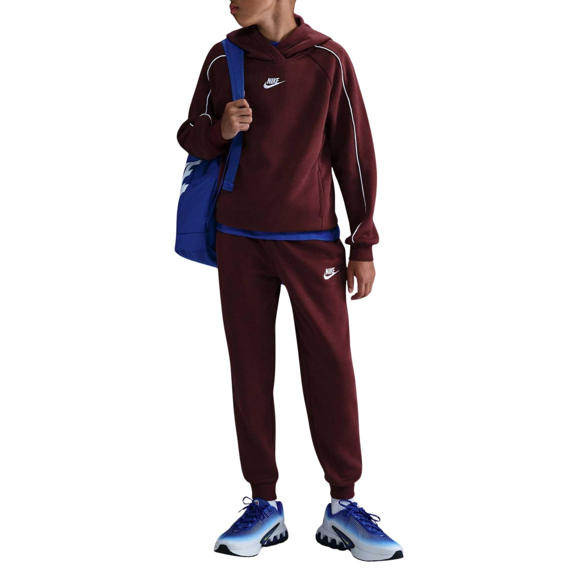 NIKE Chándal para niños con capucha Club Fleece burdeos Código HQ9318-619