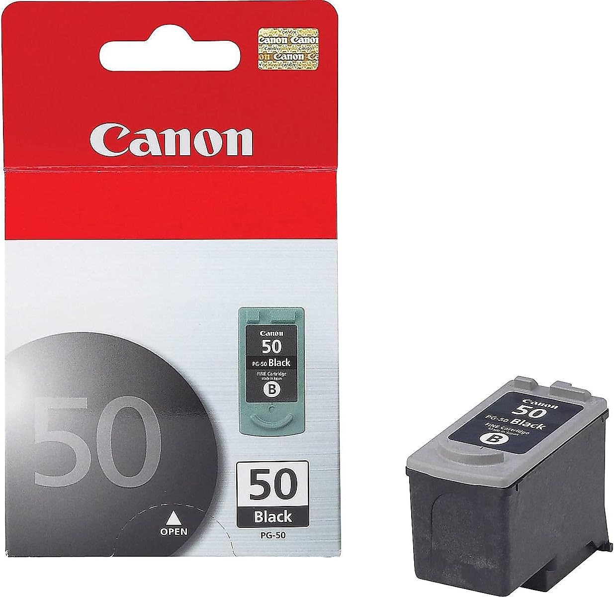 Canon PG-50 Ink Cartridge, Black - in Retail Packaging